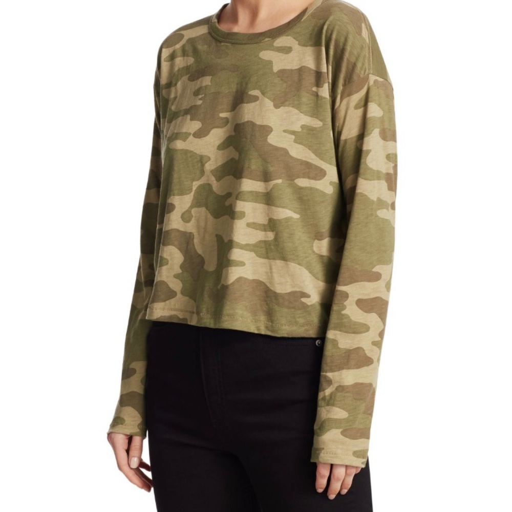 Rag and bone camo long sleeve shirt